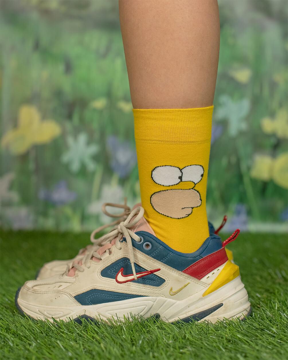 Staring Homer Neck Socks