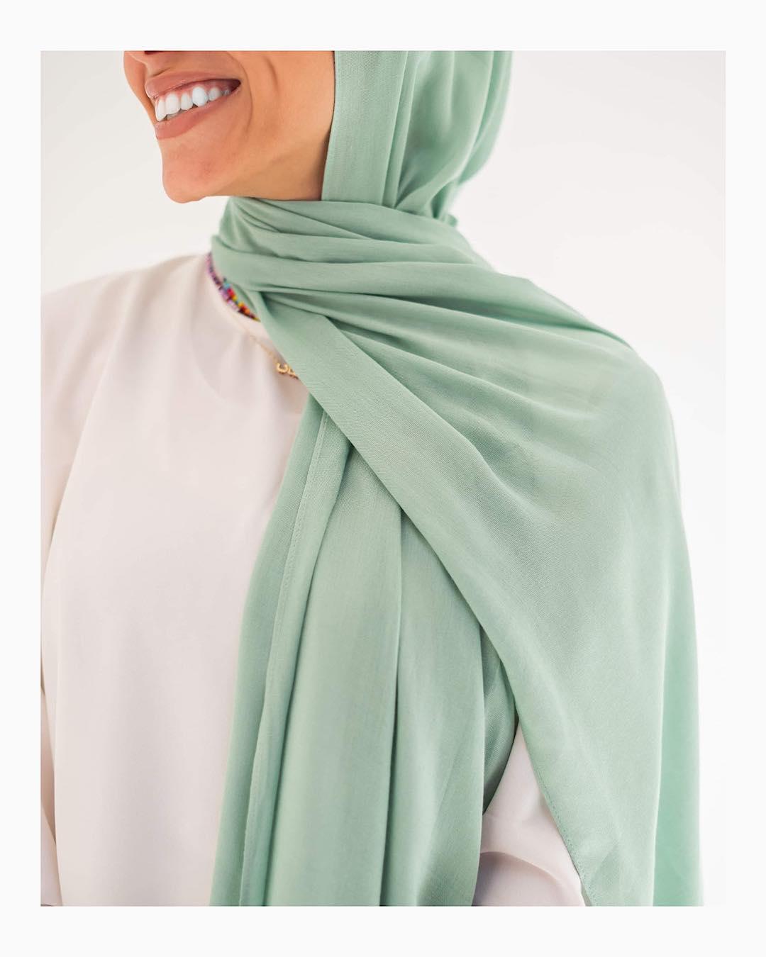 Mint green cotton modal