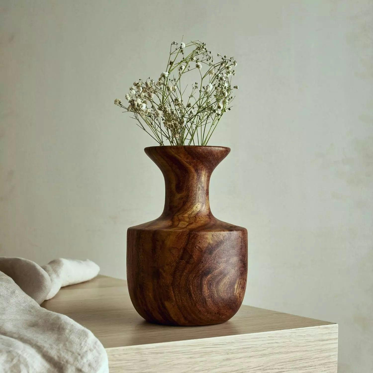 Nati Wooden Vase