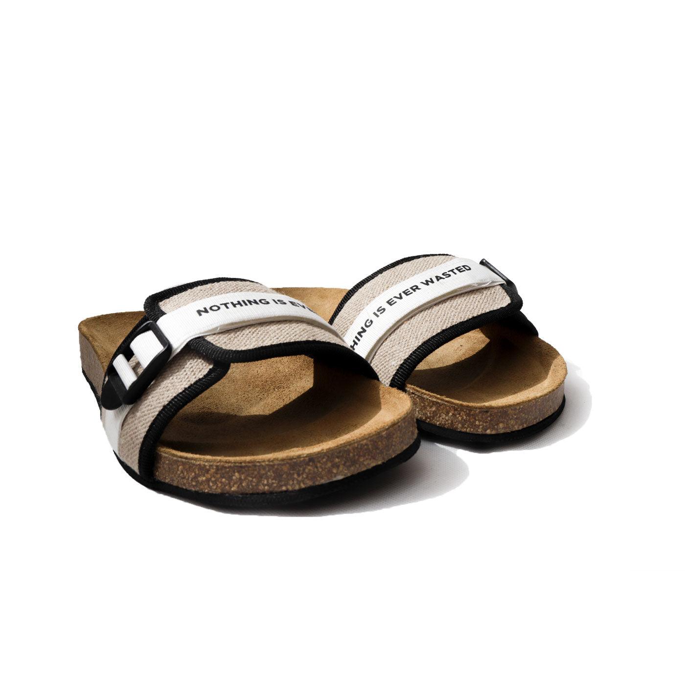 Footprint Slippers - Beige